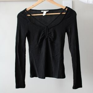 H&M Cutout Long Sleeve Top